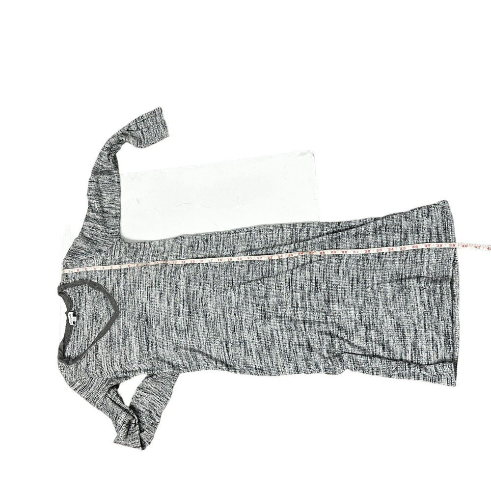 Splendid Womens Textured Knit Dress Gray Grey Long Sleeve V-Neck Size Small - Picture 11 of 11